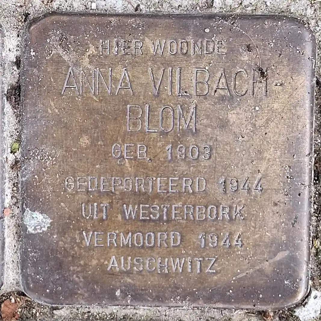 Struikelsteen voor Anna Vilbach-Blom