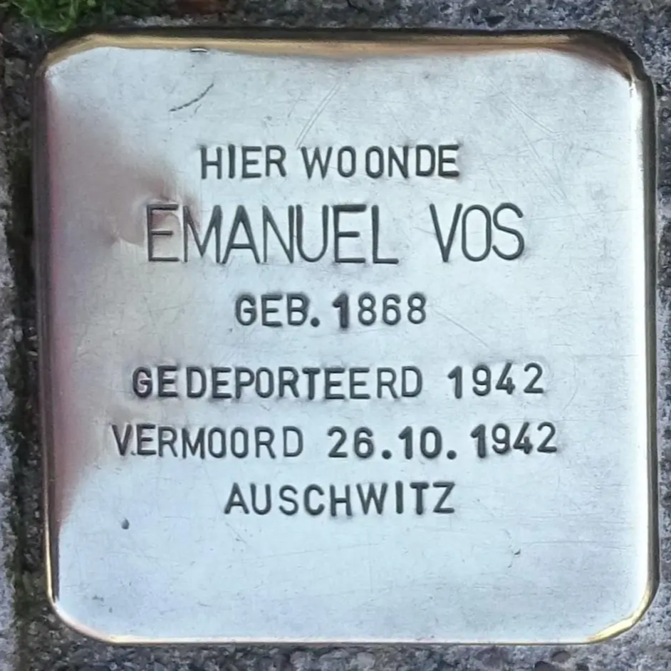 Struikelsteen voor Emanuel Vos