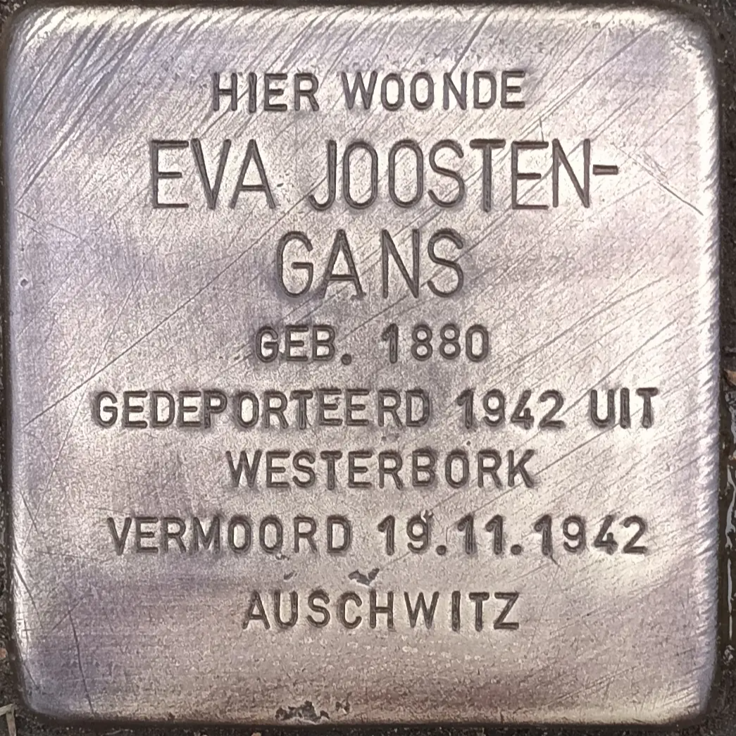 Struikelsteen voor Eva Joosten-Gans