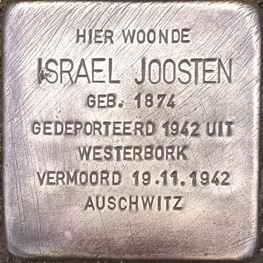 Struikelsteen voor Israel Joosten