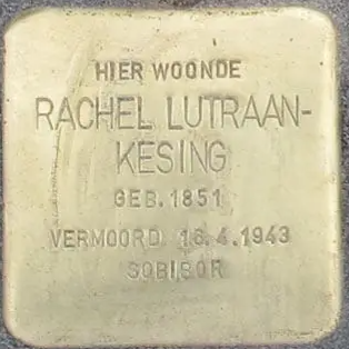 Struikelsteen voor Rachel Lutraan-Kesing