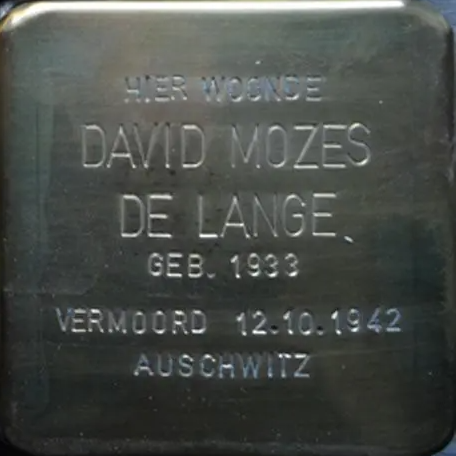Struikelsteen voor David Mozes de Lange