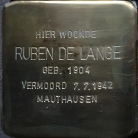 Struikelsteen voor Ruben de Lange