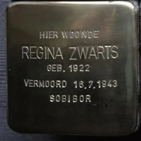 Struikelsteen voor Regina Zwarts