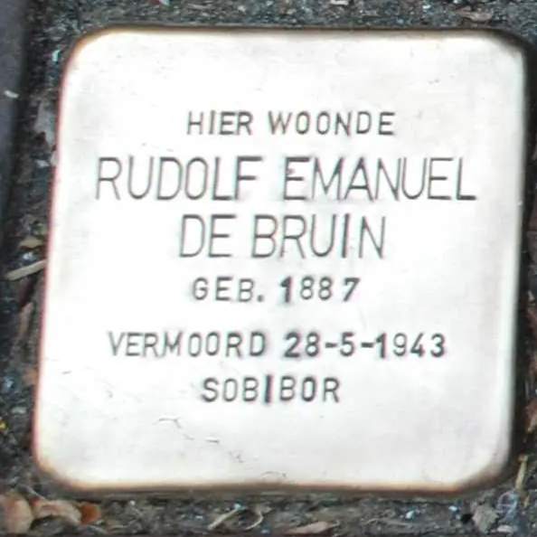 Struikelsteen voor Rudolf Emanuel de Bruin