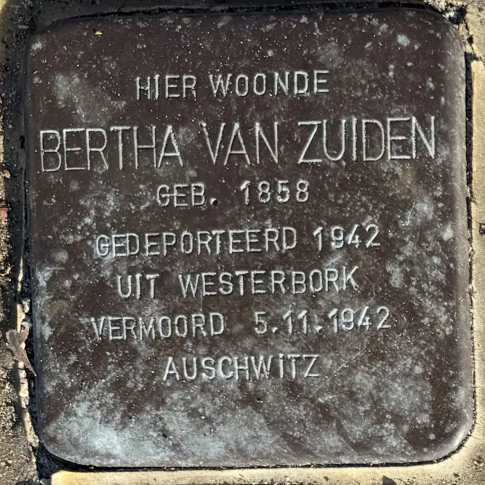 Struikelsteen voor Bertha van Zuiden