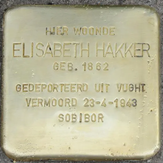 Struikelsteen voor Elisabeth Hakker