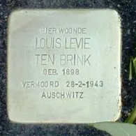 Struikelsteen voor Louis Levie ten Brink