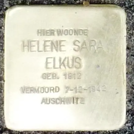 Struikelsteen voor Helene Elkus