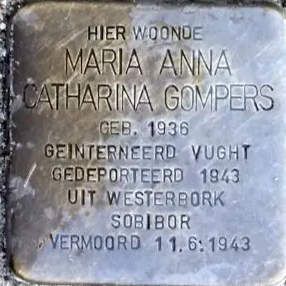 Struikelsteen voor Maria Anna Catharina Gompers