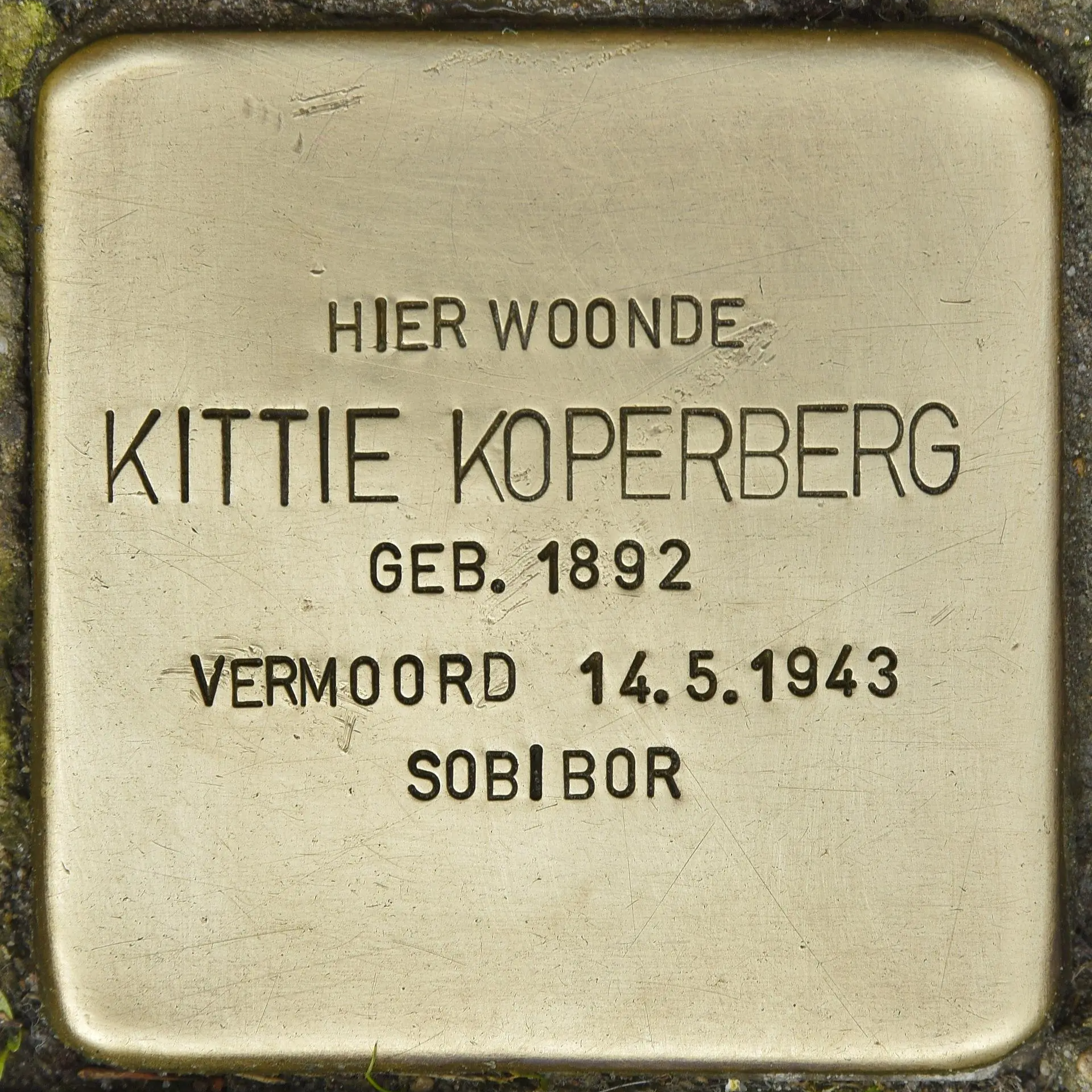 Struikelsteen voor Catharina Helmina Koperberg