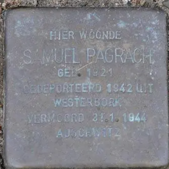 Struikelsteen voor Samuel Pagrach