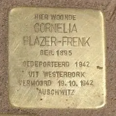 Struikelsteen voor Cornelia Blazer-Frenk