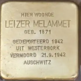 Struikelsteen voor Leizer Melammet