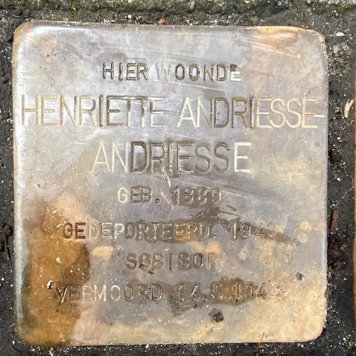 Struikelsteen voor Henriette Andriesse-Andriesse