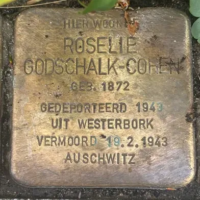 Struikelsteen voor Roselie Godschalk-Cohen