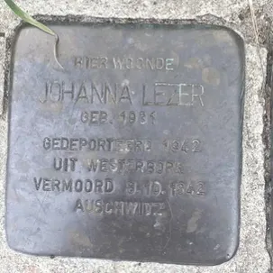 Struikelsteen voor Johanna Lezer