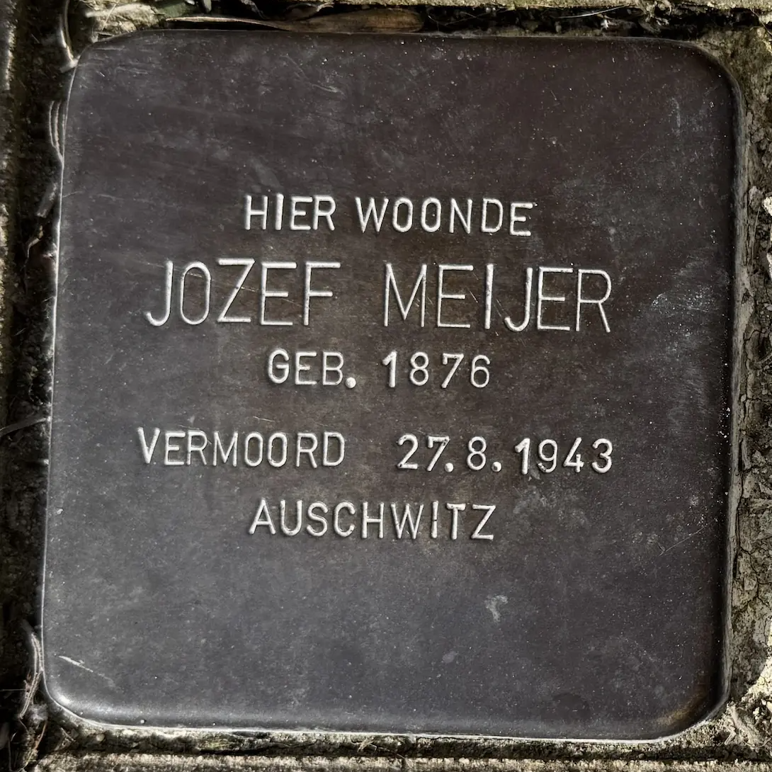 Struikelsteen voor Jozef Meijer