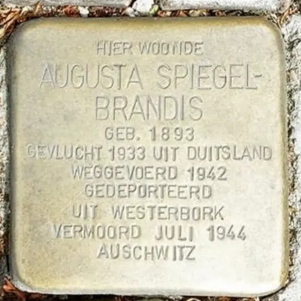 Struikelsteen voor Augusta Spiegel-Brandis