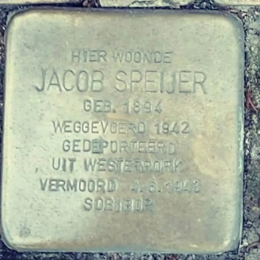 Struikelsteen voor Jacob Speijer