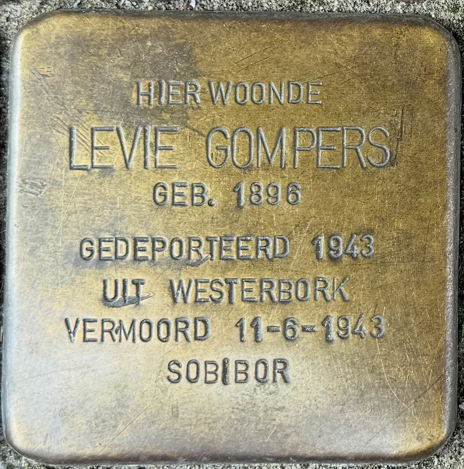 Struikelsteen voor Levie Gompers