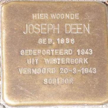 Struikelsteen voor Joseph Deen