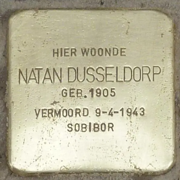 Struikelsteen voor Nathan Dusseldorp