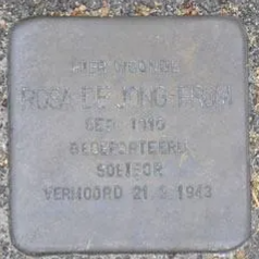 Struikelsteen voor Rosa de Jong-From