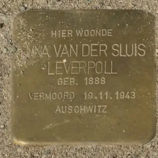 Struikelsteen voor Anna van der Sluis-Leverpoll