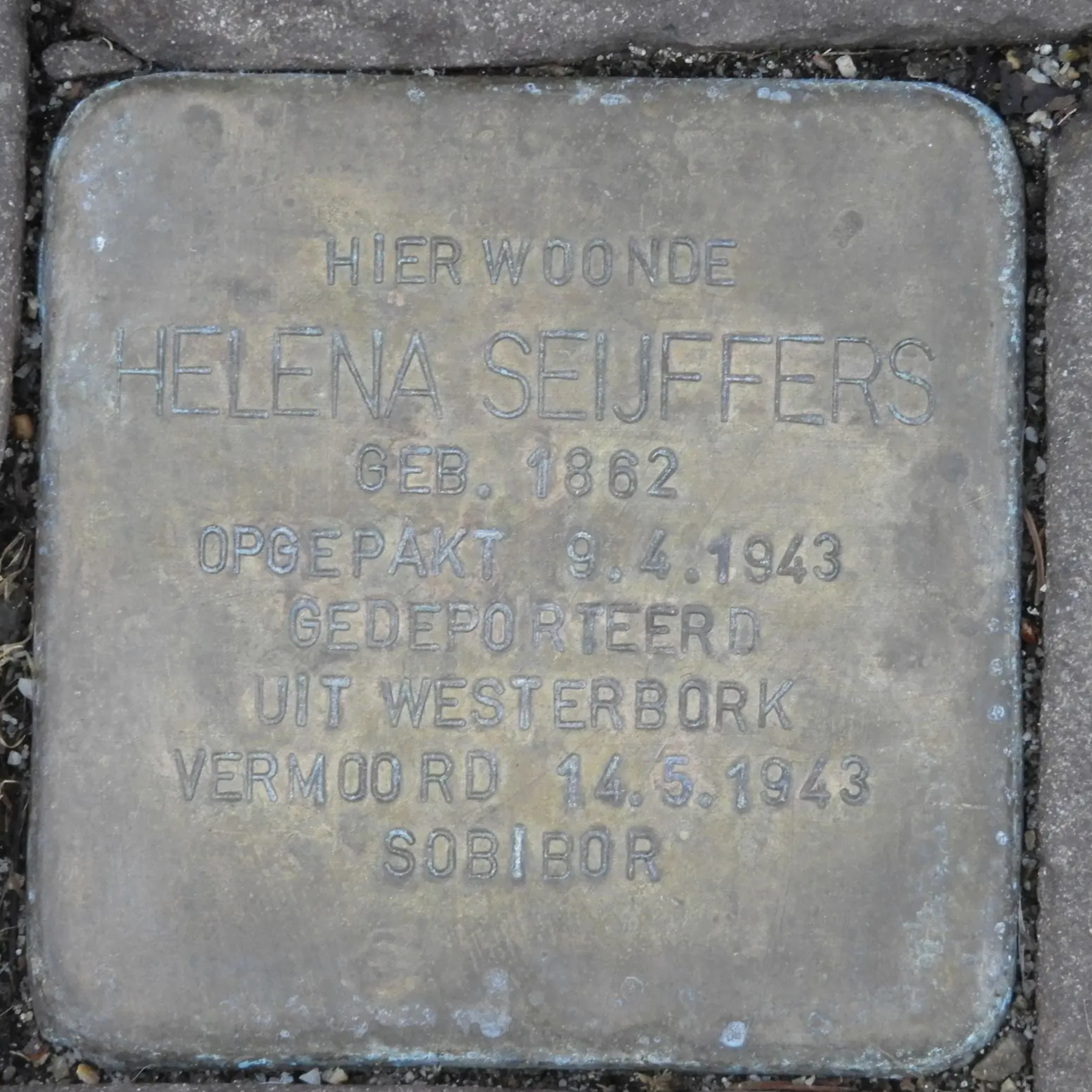 Struikelsteen voor Helena Seijffers