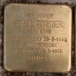 Struikelsteen voor Israel Förster