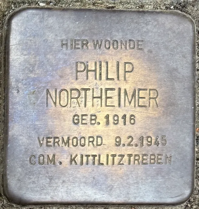 Struikelsteen voor Philip Northeimer