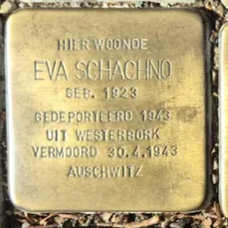 Struikelsteen voor Eva Schachno