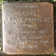 Struikelsteen voor Rachel van Coevorden-Vos