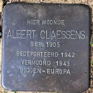 Struikelsteen voor Albert Claessens
