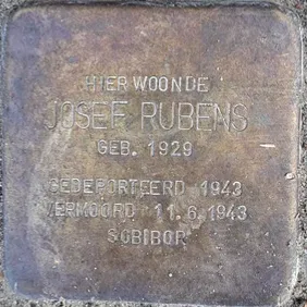 Struikelsteen voor Josef Rubens
