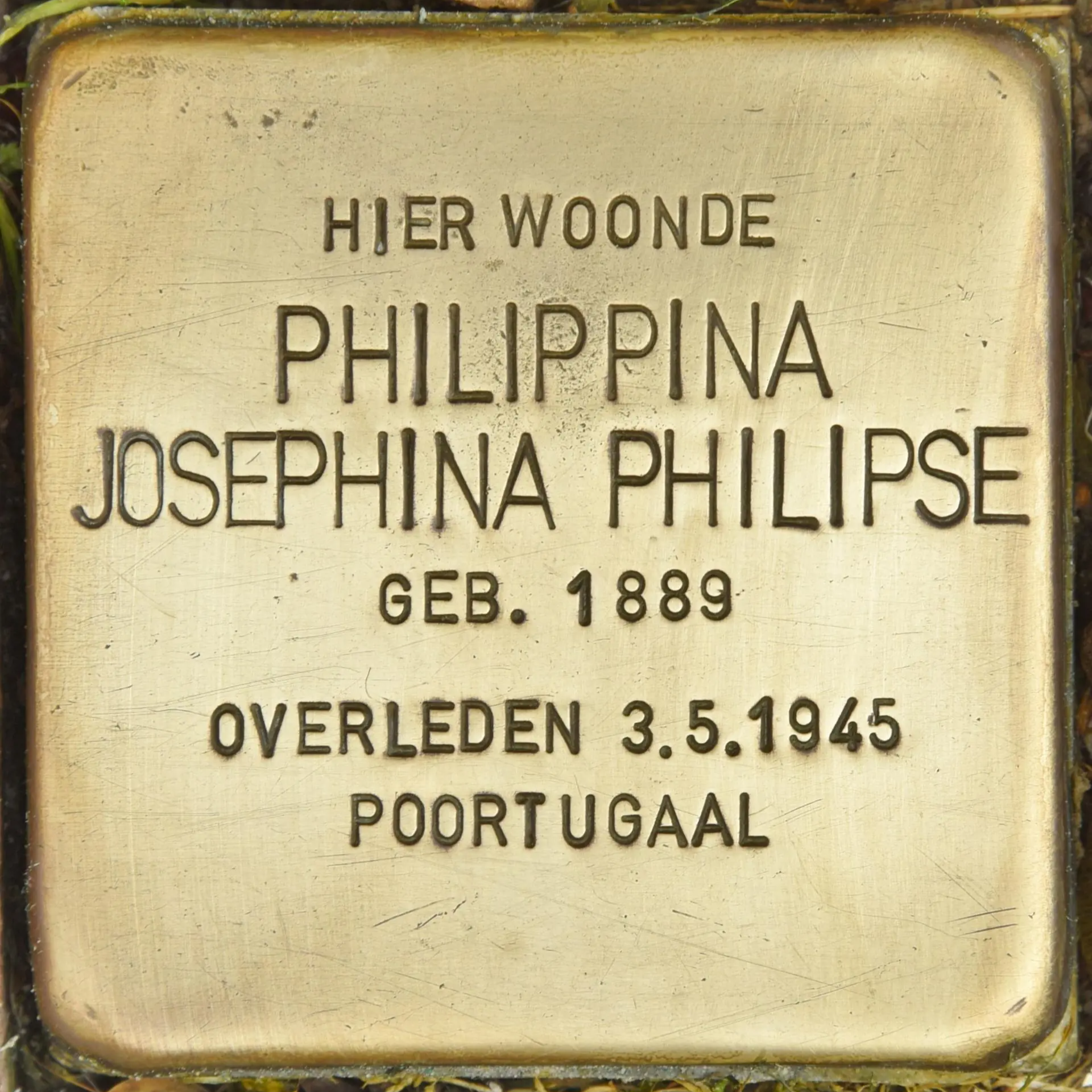 Struikelsteen voor Philippina Josephina Philipse