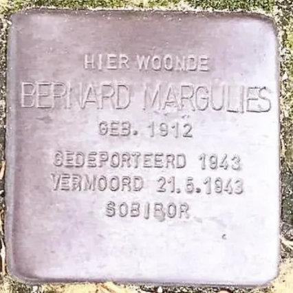 Struikelsteen voor Bernard Margulies