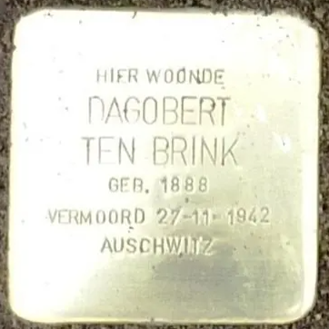 Struikelsteen voor Dagoberd ten Brink