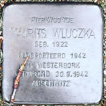 Struikelsteen voor Maurits Wluczka
