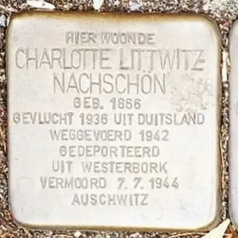 Struikelsteen voor Charlotte Littwitz-Nachschön