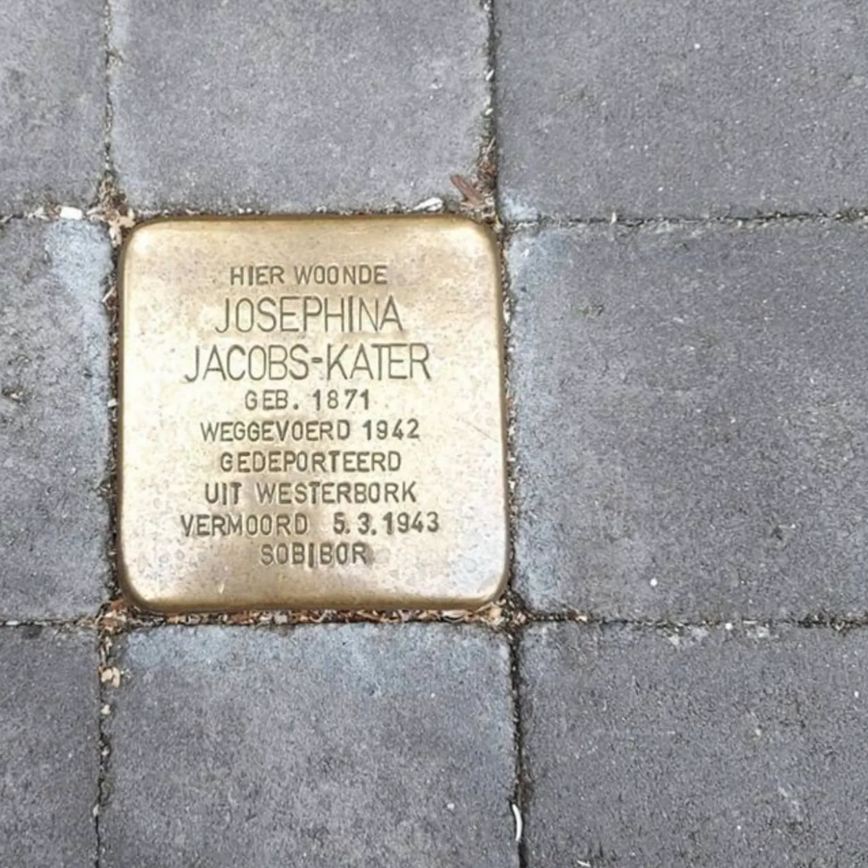 Struikelsteen voor Josephina Jacobs-Kater