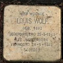 Struikelsteen voor Louis Wolf