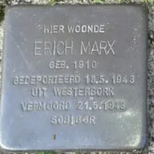 Struikelsteen voor Erich Marx
