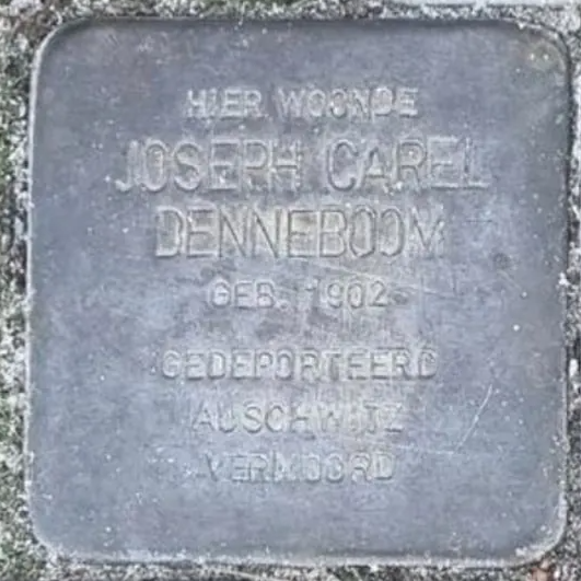 Struikelsteen voor Joseph Carel Denneboom