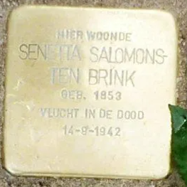 Struikelsteen voor Senetta Salomons-ten Brink
