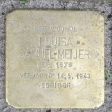 Struikelsteen voor Louisa Samuel-Meijer