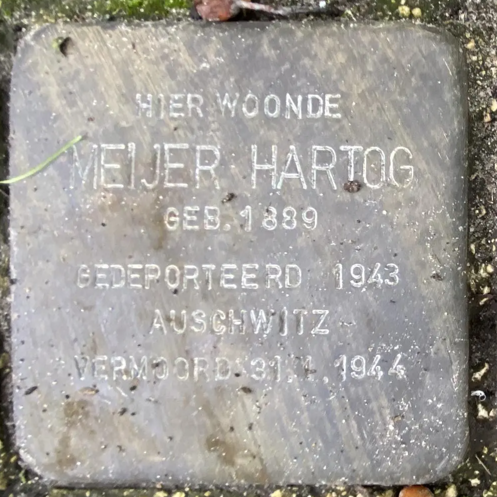 Struikelsteen voor Meijer Hartog