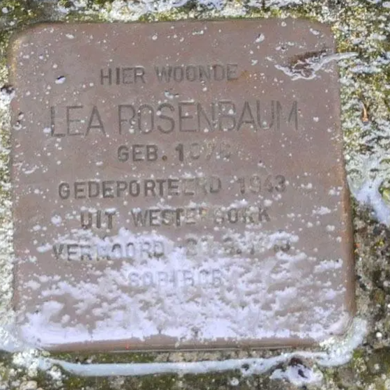 Struikelsteen voor Lea Rosenbaum