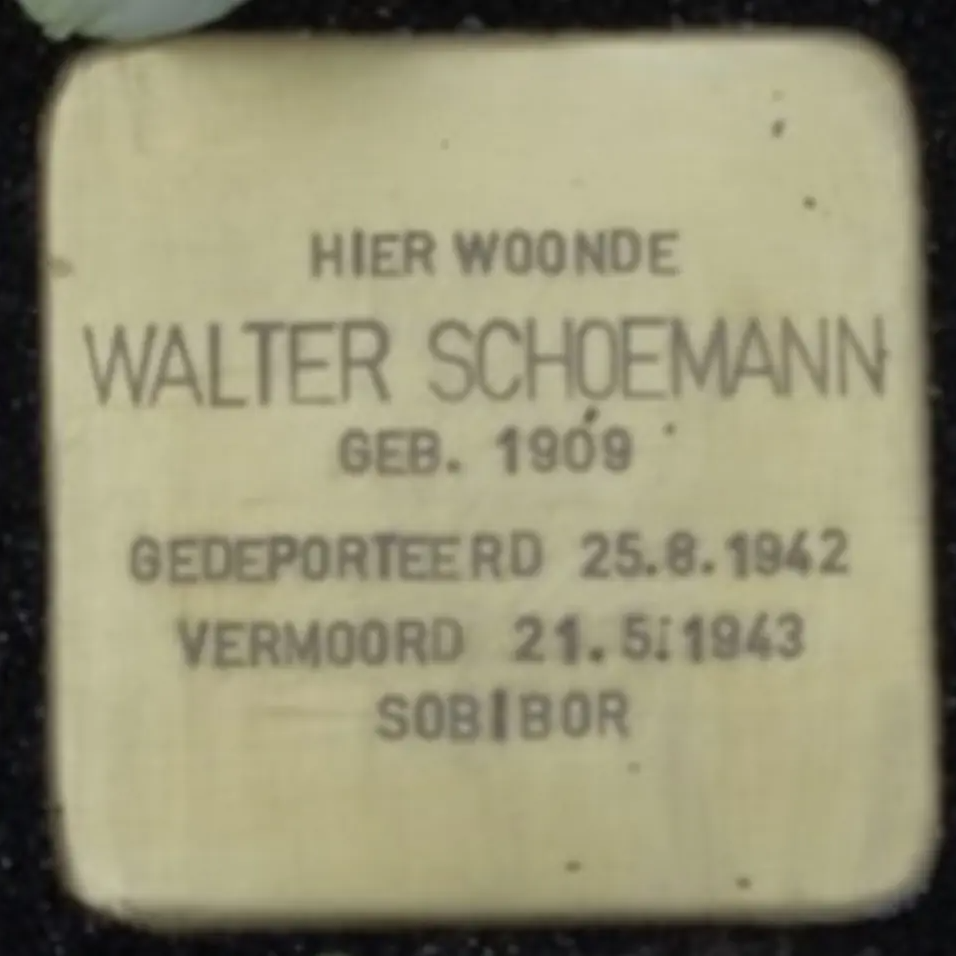 Struikelsteen voor Walter Schoemann
